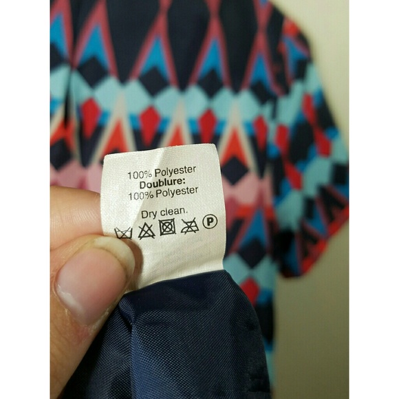 J. Crew Geometric Print Tribal Pattern Shift Dress - Picture 6 of 7